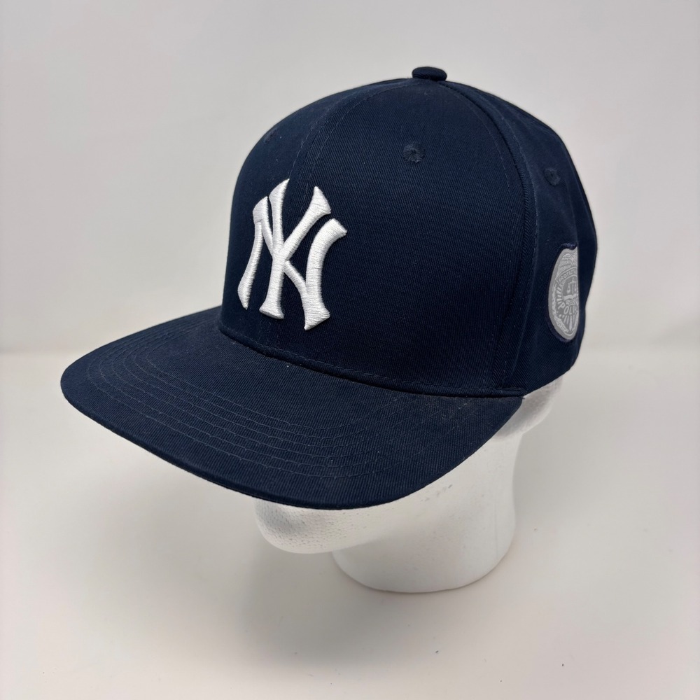 New‎ York Yankees Navy Blue Snapback Hat Police Shield Patch MLB Melonwear Cap